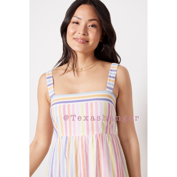 NWT Banjanan Daniella Dress M Medium Candy Stripe - Picture 3 of 16